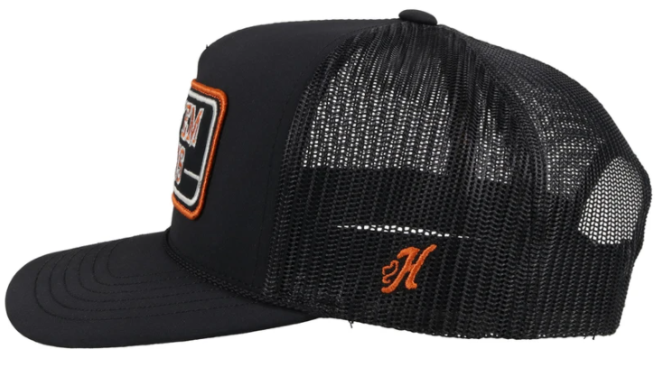 Hooey "7092T-BK" University of Texas Hook 'Em Horns Patch Black Snap Back Cap