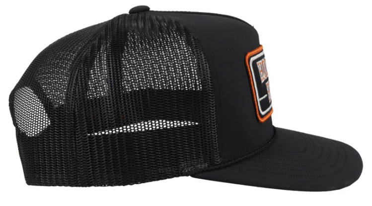 Hooey "7092T-BK" University of Texas Hook 'Em Horns Patch Black Snap Back Cap