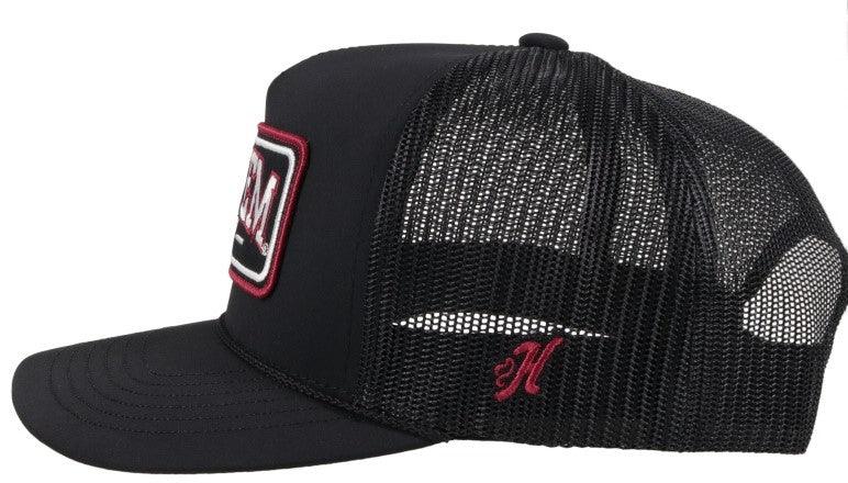 Hooey "7093T-BK" Texas A&M Black Gig 'Em Patch Snap Back Cap