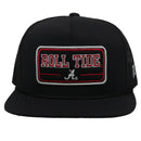 Hooey "7195T-BK" University of Alabama Roll Tide Patch Black Snap Back Cap