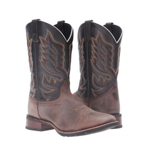 Men's Laredo 7800 11" Sand Montana with Chocolate Top Wide Square Toe