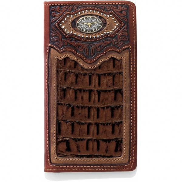 Silver Creek E80438 Cattle Driven Checkbook Wallet