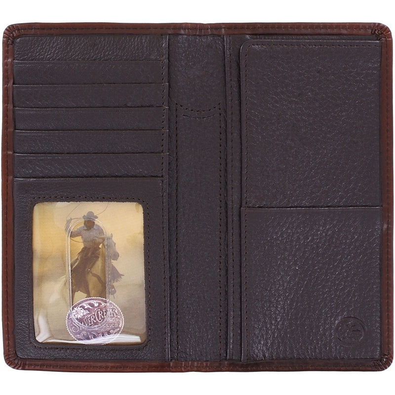 Silver Creek E80438 Cattle Driven Checkbook Wallet