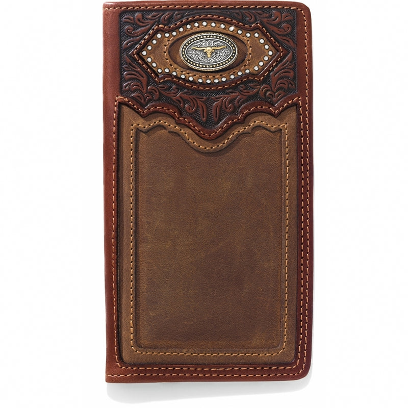 Silver Creek E80439 Cattle Driven Checkbook Wallet