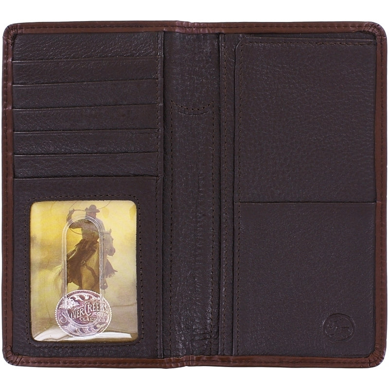 Silver Creek E80439 Cattle Driven Checkbook Wallet