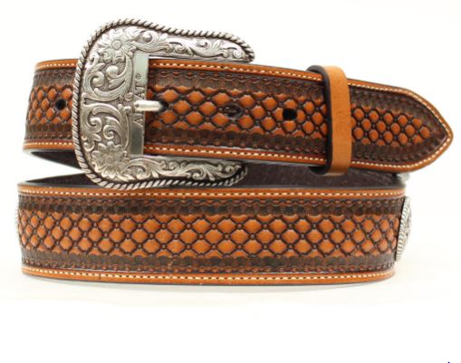 Ariat A1013248 Basketweave with Conchos Leather Belt