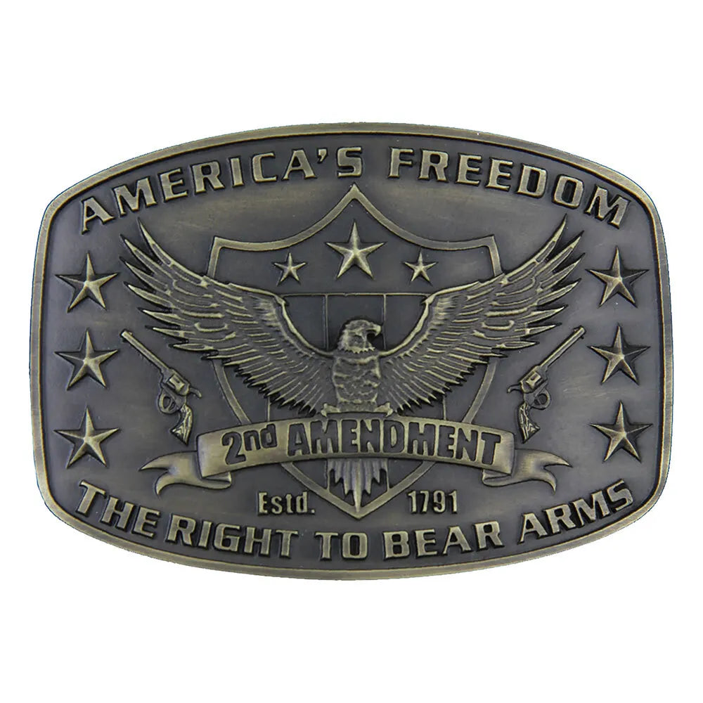 Montana Silversmiths 2nd Amendment Heritage Attitude Buckle