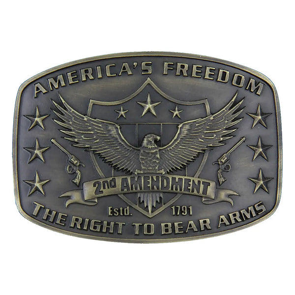 Montana Silversmiths 2nd Amendment Heritage Attitude Buckle