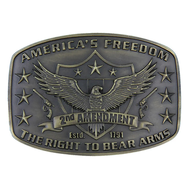 Montana Silversmiths 2nd Amendment Heritage Attitude Buckle