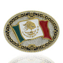 Montana Silversmiths Grand Mexican Flag Attitude Buckle
