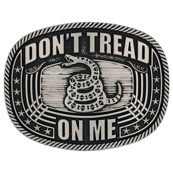 Montana Silversmiths A903 Don't Tread On Me Roped Attitude Buckle (Discontinued)