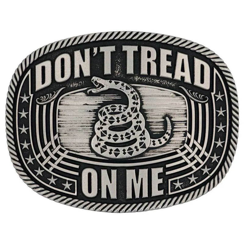 Montana Silversmiths A903 Don't Tread On Me Roped Attitude Buckle (Discontinued)