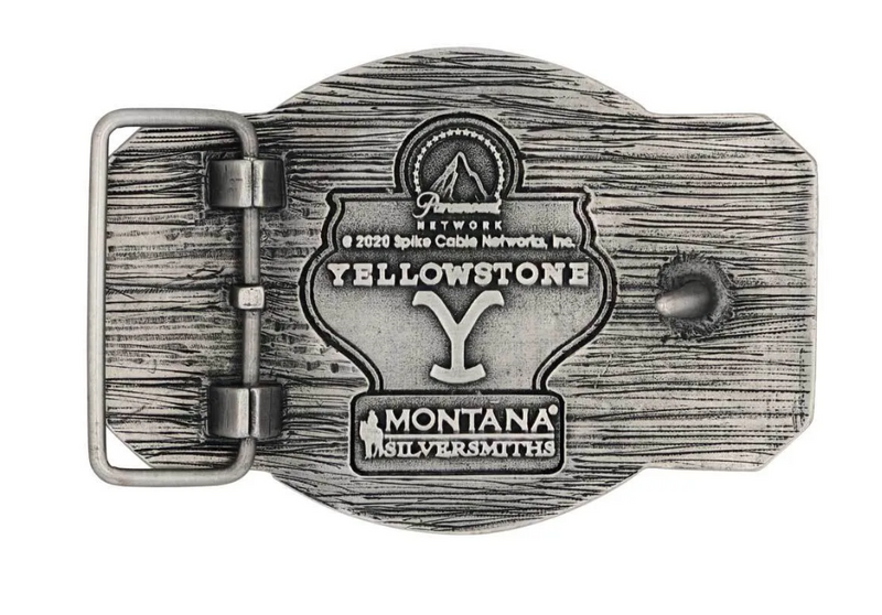 Montana Silversmiths A910YEL The Dutton Ranch Attitude Belt Buckle