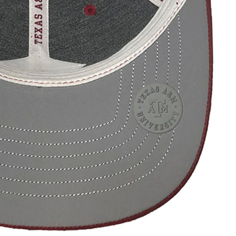Hooey "7018T-MAGY" Texas A&M Maroon/Grey with White/Maroon Circle Patch Snap Back Cap (Online Only)