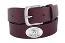 Zep-Pro Alabama Over-Sized Brown Leather Belt