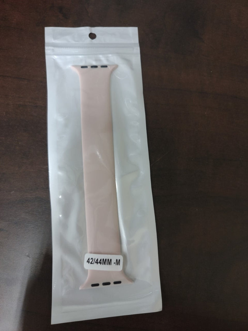 Apple Watch Solid Light Pink Stretch Band
