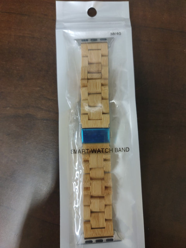 Apple Watch Natural Wood Links Band