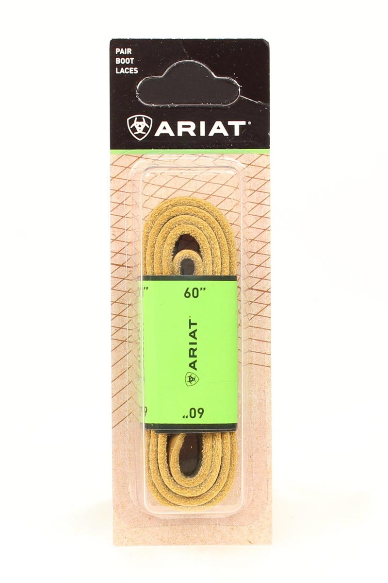 Ariat A2302208-60" Natural Tan Leather Boot Laces