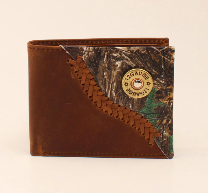 3D BW032 BIFOLD TAN DISTRESSED W/CAMO WALLET