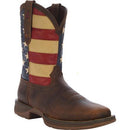 Durango Men's Rebel 12" Patriotic Pull-On Western American Flag Square Toe Boot CLOSEOUT
