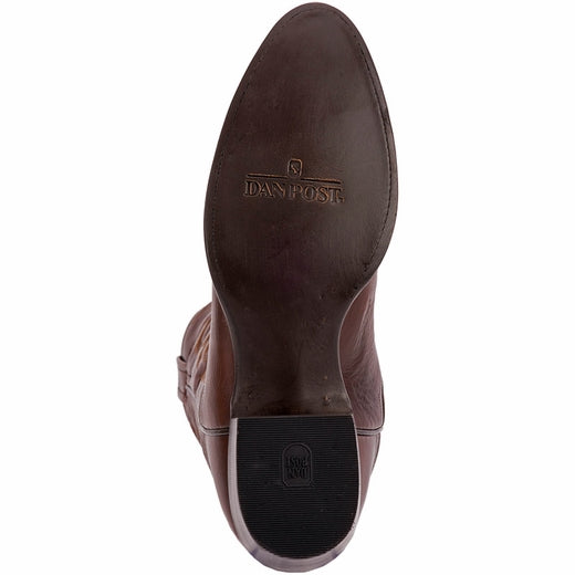 Men's Dan Post 13" Milwaukee All Over Brown Leather Round Toe Boots