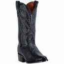 Men's Dan Post 13" Black Lizard Round Toe Boots *Closeout*