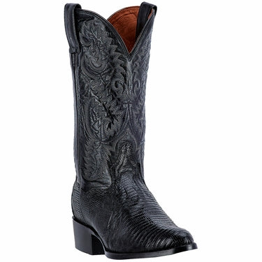 Men's Dan Post DP2350R 13" Black Lizard Round Toe Boots *Closeout*