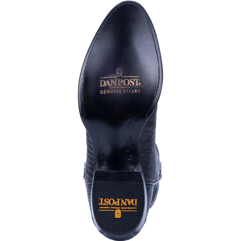 Outsole view of Dan Post Lizard Skin R round toe boot