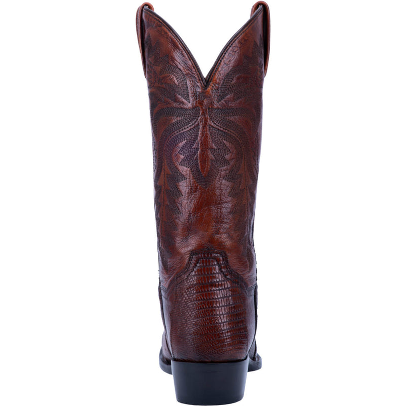 DAN POST DP3051R 13" WINSTON BROWN LIZARD R TOE BOOT