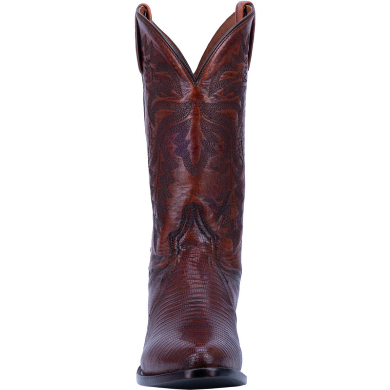 DAN POST DP3051R 13" WINSTON BROWN LIZARD R TOE BOOT