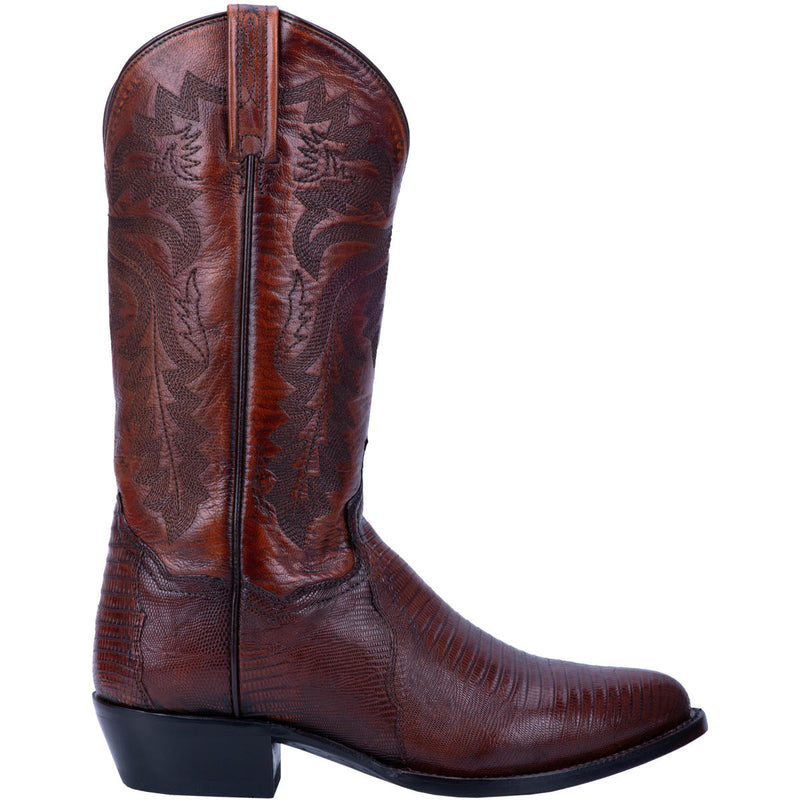 DAN POST DP3051R 13" WINSTON BROWN LIZARD R TOE BOOT