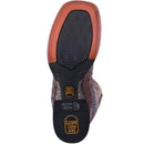 Men's Dan Post DP3875 11" Alamosa Chocolate Full Quill Ostrich Wide Square Toe Boot