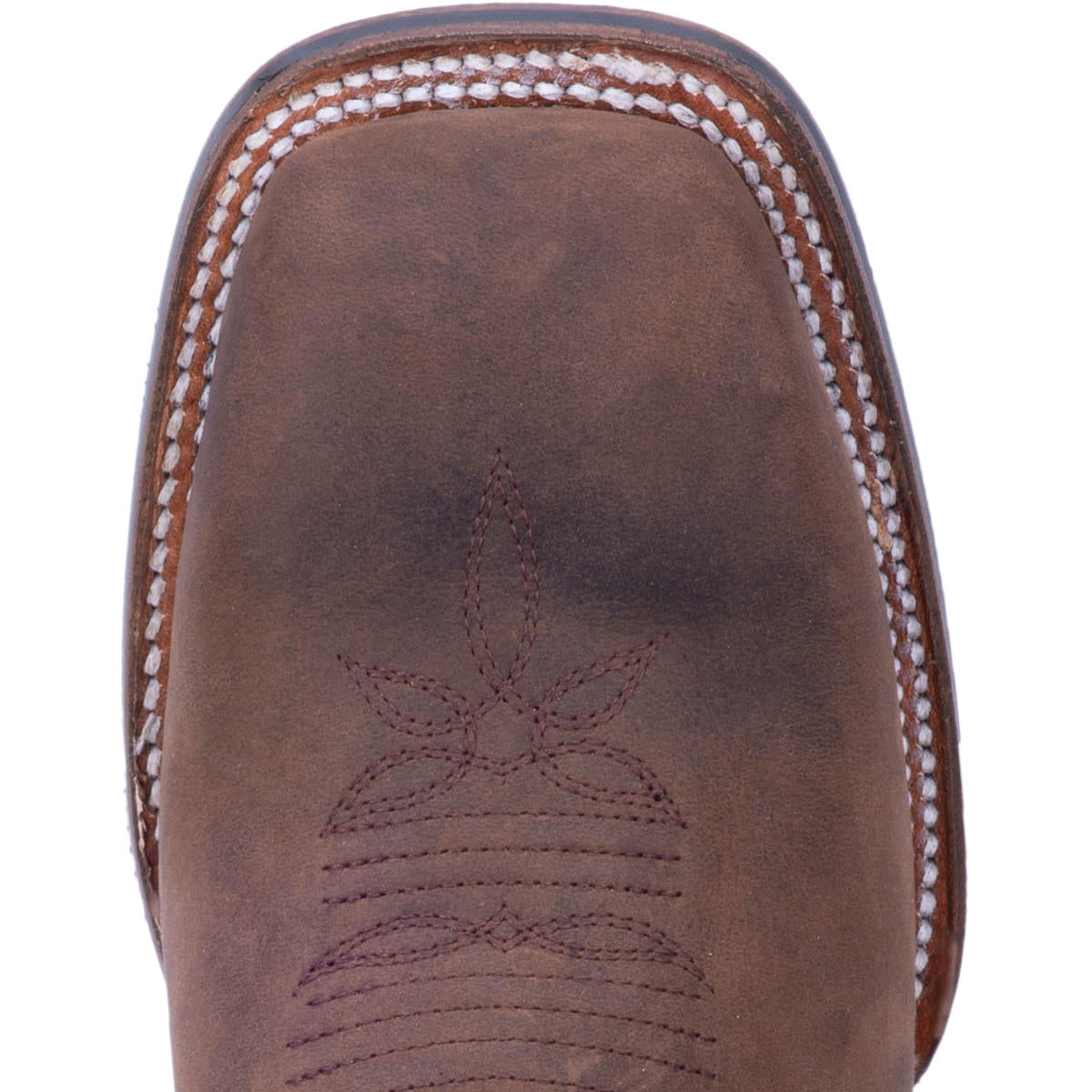 Women's Dan Post 12" Pasadena Brown Leather Wide Square Toe Boot *Closeout*