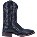 Men's Dan Post DP4805 11" Kingsly Black Caiman Wide Square Toe Boots