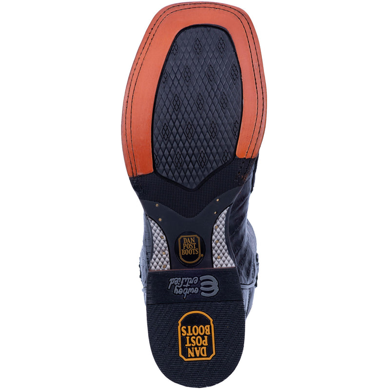 Dan Post DP4805 11" Kingsly Black Caiman Wide Square Toe