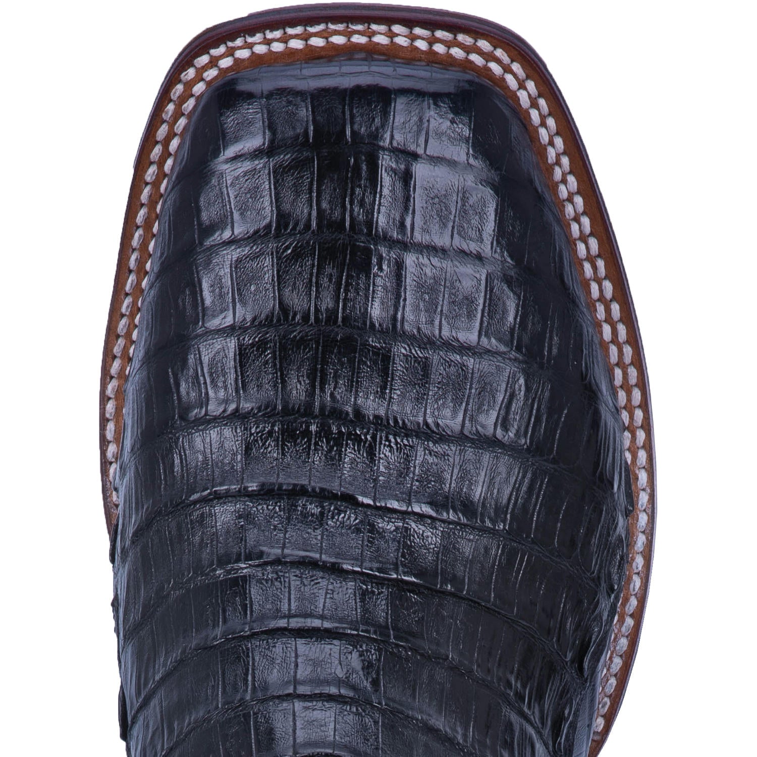 Men's Dan Post 11" Kingsly Black Caiman Wide Square Toe Boots