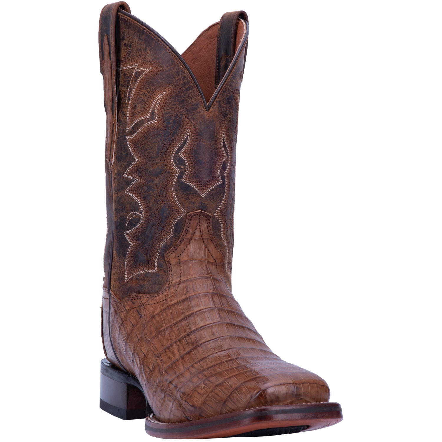 Men's Dan Post DP4807 11" Kingsly Bay Apache Caiman Wide Square Toe Boot