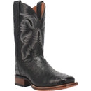 Men's Dan Post DP4873 11" Alamosa Black Full Quill Ostrich Wide Square Toe Boot