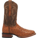 Men's Dan Post DP4874 11" Alamosa Bay Apache Full Quill Ostrich Wide Square Toe Boot
