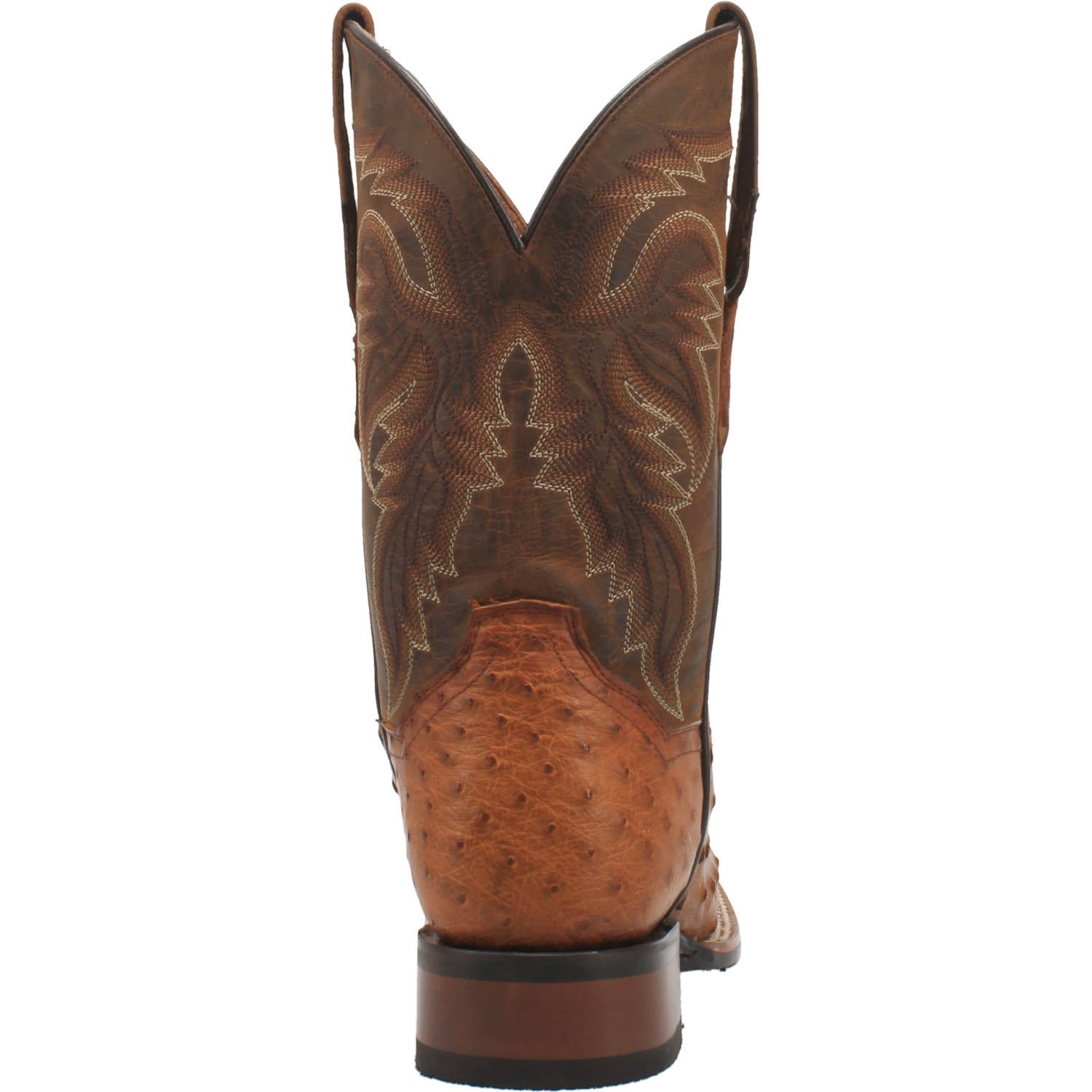 Men's Dan Post DP4874 11" Alamosa Bay Apache Full Quill Ostrich Wide Square Toe Boot