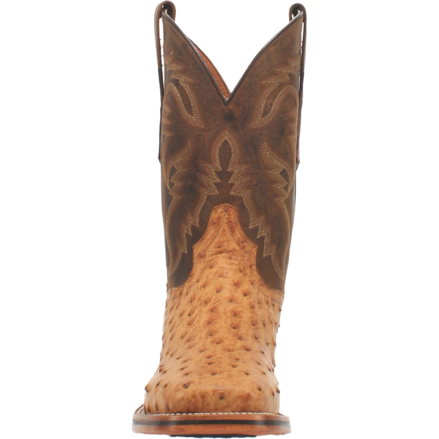Men's Dan Post DP4951 Men's 11" Kershaw Saddle Full Quill Ostrich Wide Square Toe Boots