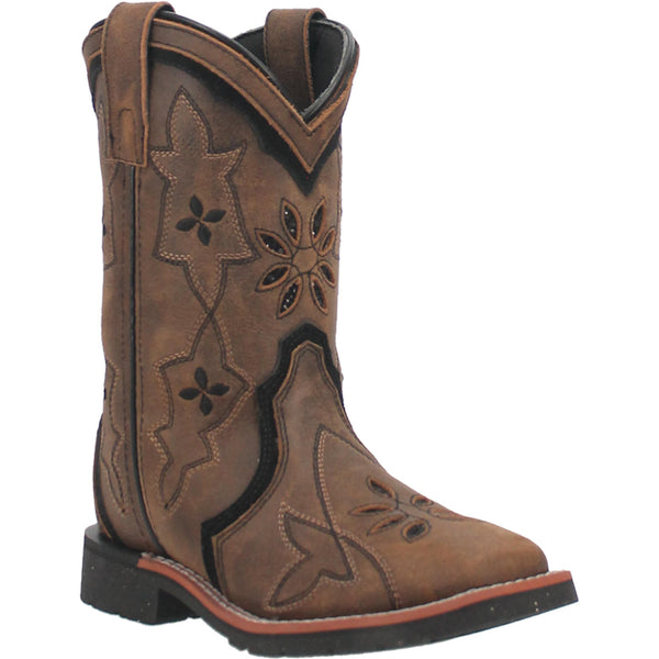 Children's Dan Post DPC2924 Posy Leather Wide Square Toe SALE BOOT