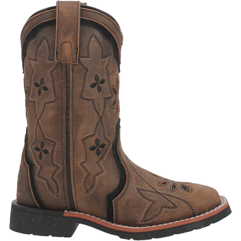 Children's Dan Post DPC2924 Posy Leather Wide Square Toe SALE BOOT