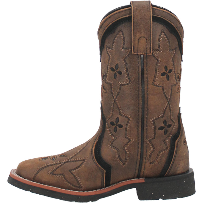 Children's Dan Post DPC2924 Posy Leather Wide Square Toe SALE BOOT
