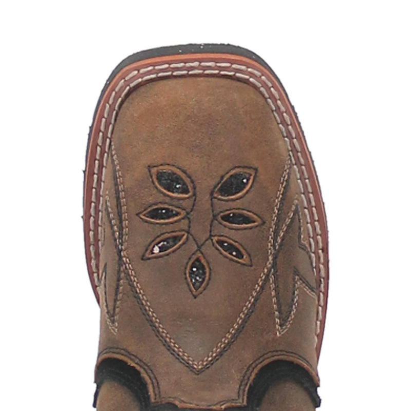 Children's Dan Post DPC2924 Posy Leather Wide Square Toe SALE BOOT
