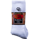Men's Dan Post White All Around Crew Boot Socks Two Pair Pack