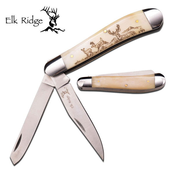 Elk Ridge ER-220DR DEER FOLDING KNIFE