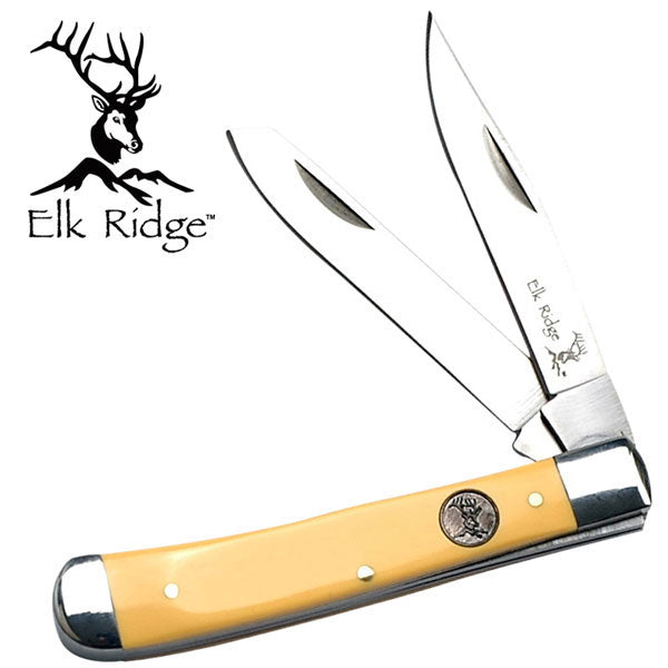 Elk Ridge ER-220MY YELLOW GENTLEMAN'S KNIFE