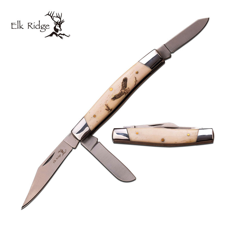 ELK RIDGE ER-323E EAGLE GENTLEMAN'S KNIFE 4" CLOSED