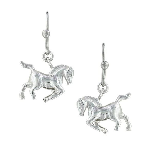 Montana Silversmiths ER3381 Pracing Horse Earrings